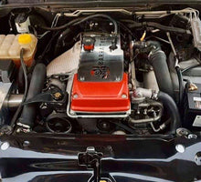 Load image into Gallery viewer, Ford Barra FG Coil Cover Stainless or Cold Rolled Steel 'Barra The World'