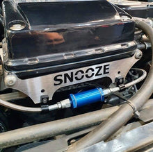 Load image into Gallery viewer, Ford Barra Oil Feed Line Bracket Stainless Steel 'Custom Design'