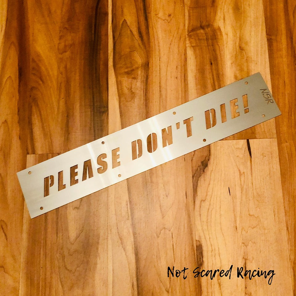 Nissan RB25 Coil Cover Stainless or Cold Rolled Steel 'Please Don't Die!'