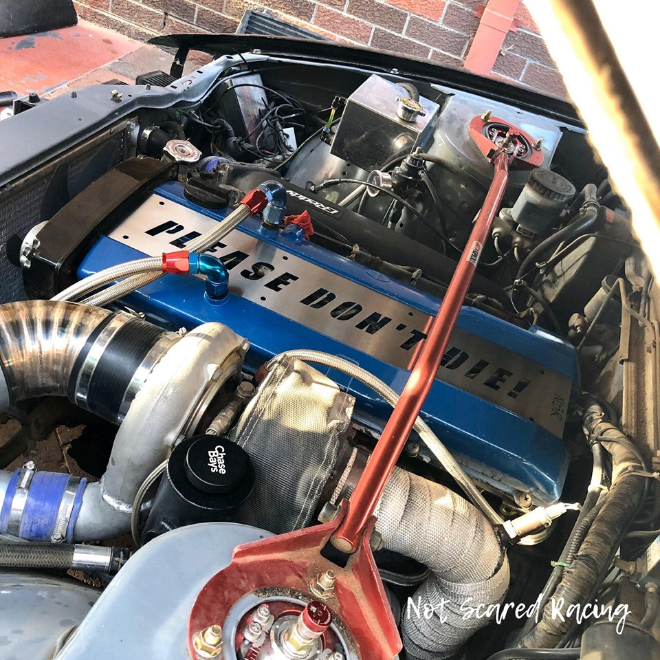 Nissan RB25 Coil Cover Stainless or Cold Rolled Steel 'Please Don't Die!'